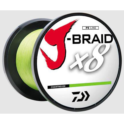 Daiwa J-Braid X8 Inter-Woven Strands 330YDS Bulk Spool