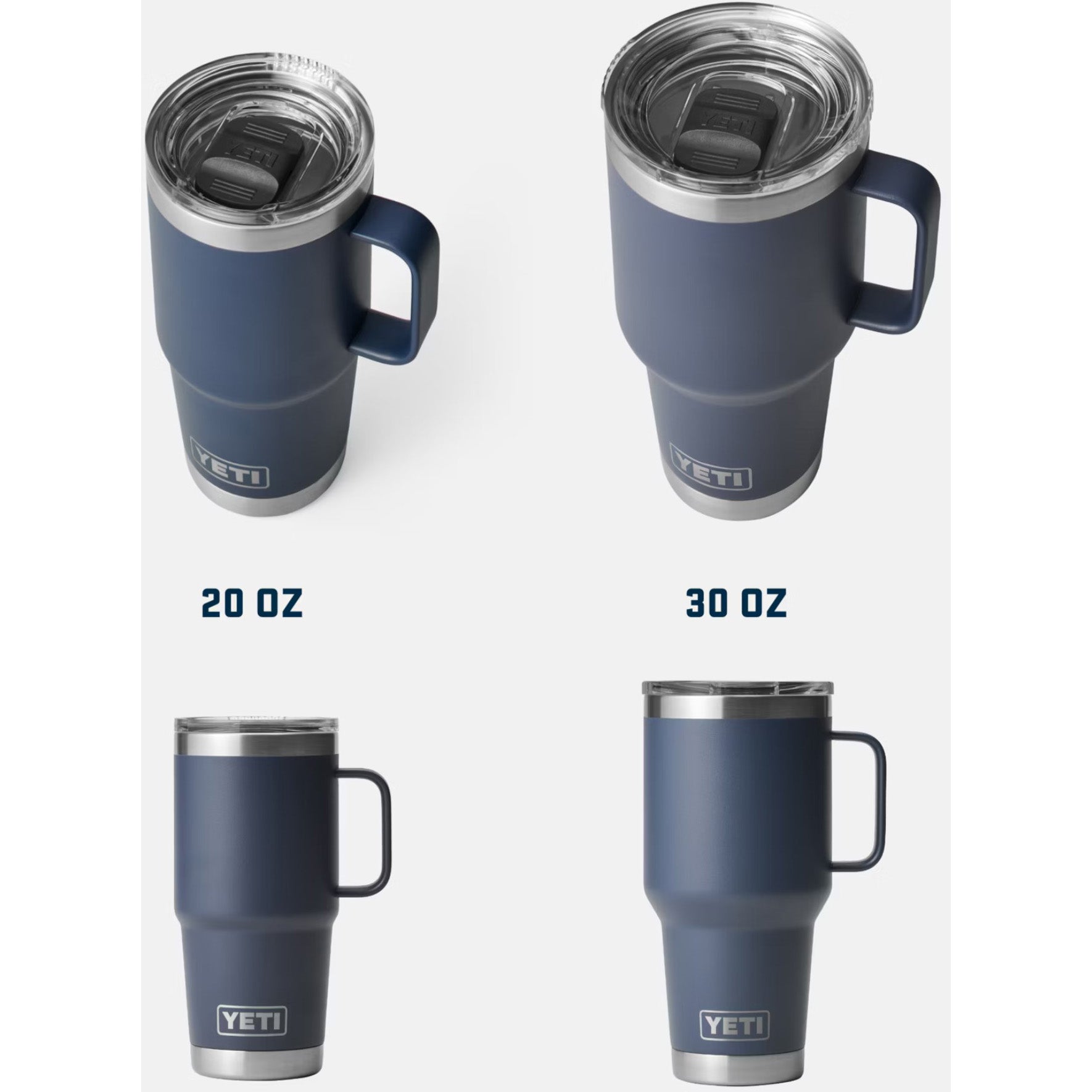 Yeti Rambler Travel Mug - Black, Seafoam, Olive