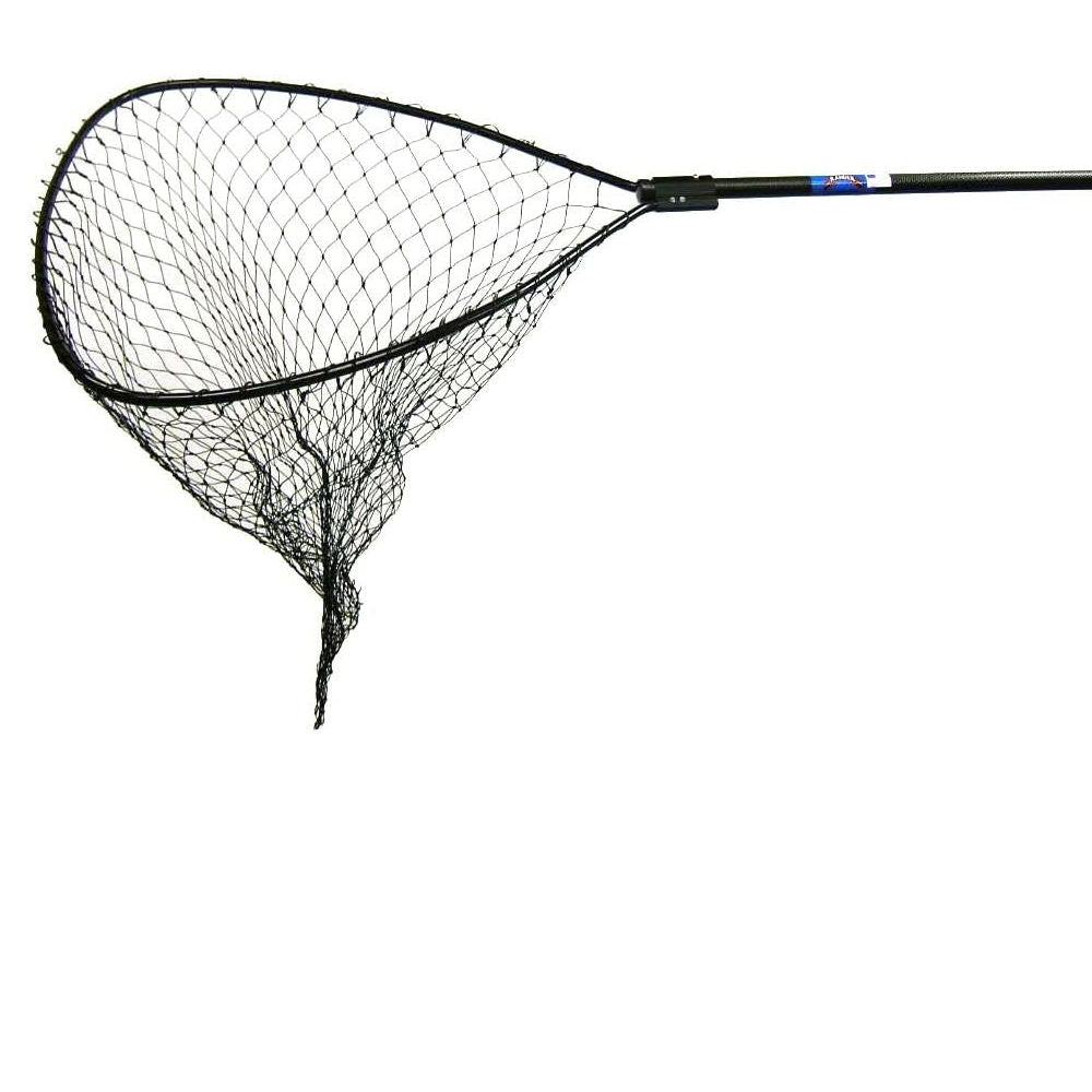 Landing Net, Heavy-Duty Salmon/Steelhead/Muskie, 4' Deep Net, 34" x 32" Hoop,  6' Handle