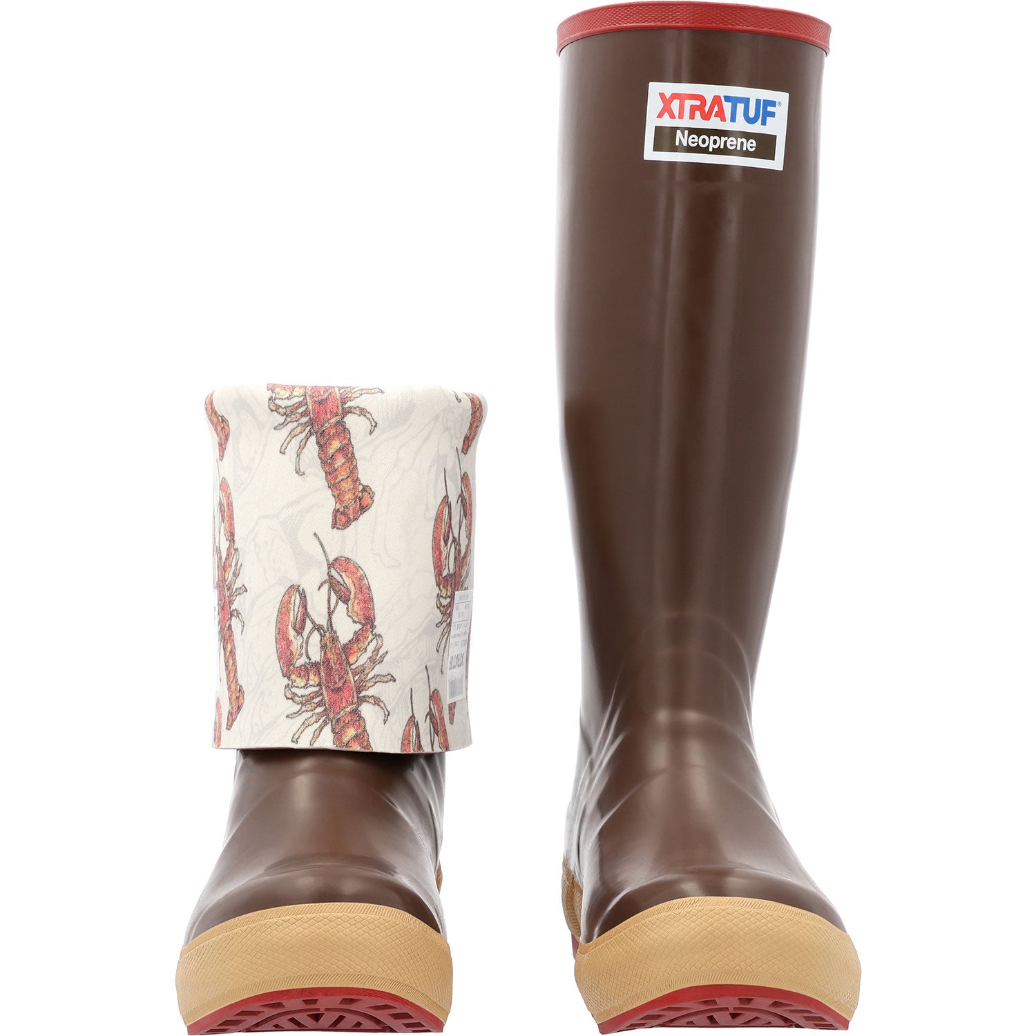 Xtratuf Women's Fishe® Wear Legacy 15", Brown, Lobster Print
