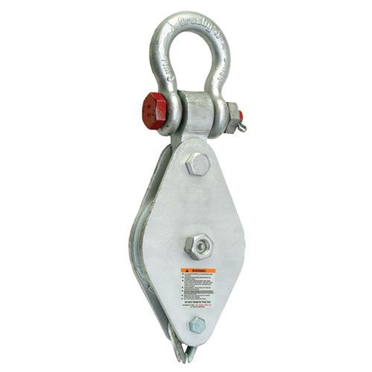 Crosby 6" Galv. 3-Ton Single Block, Q-681-Z