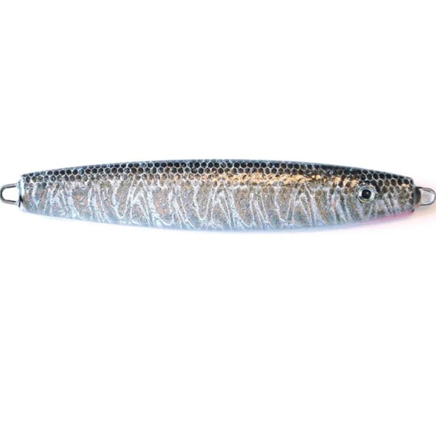 Pucci Chovy Jig 6oz Holographic Silver Black Back