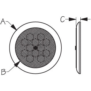 LED Low Profile Day/Night Task Light White/Red Light
