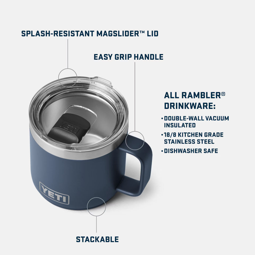 Yeti Rambler 2.0 14oz Stackable Mug with Magslider Lid