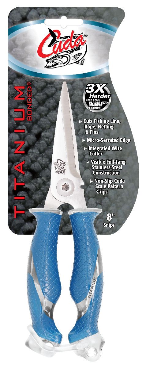Cuda 8" Titanium Bonded Snips