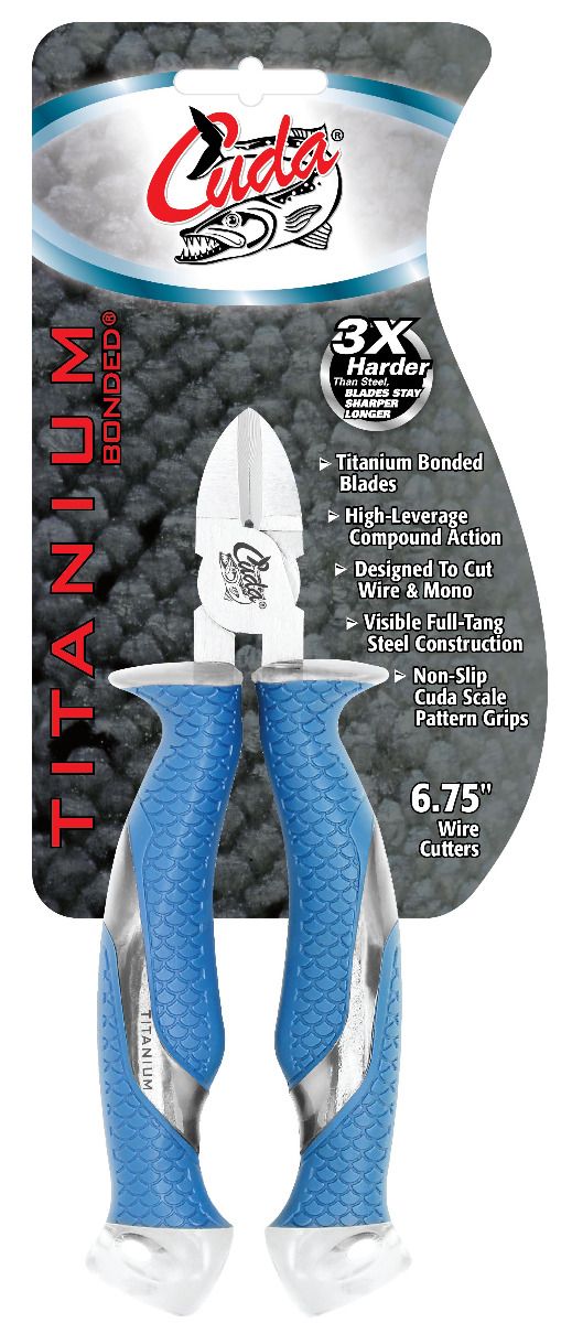 Cuda 6.75" Titanium Bonded Diagonal Wire Cutters