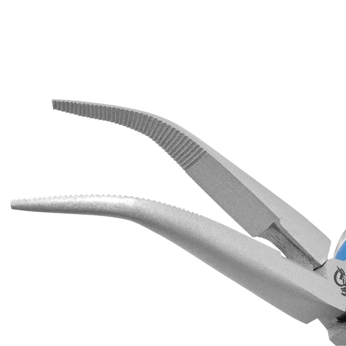 8.5" Titanium Bonded Bent Needle Nose Pliers