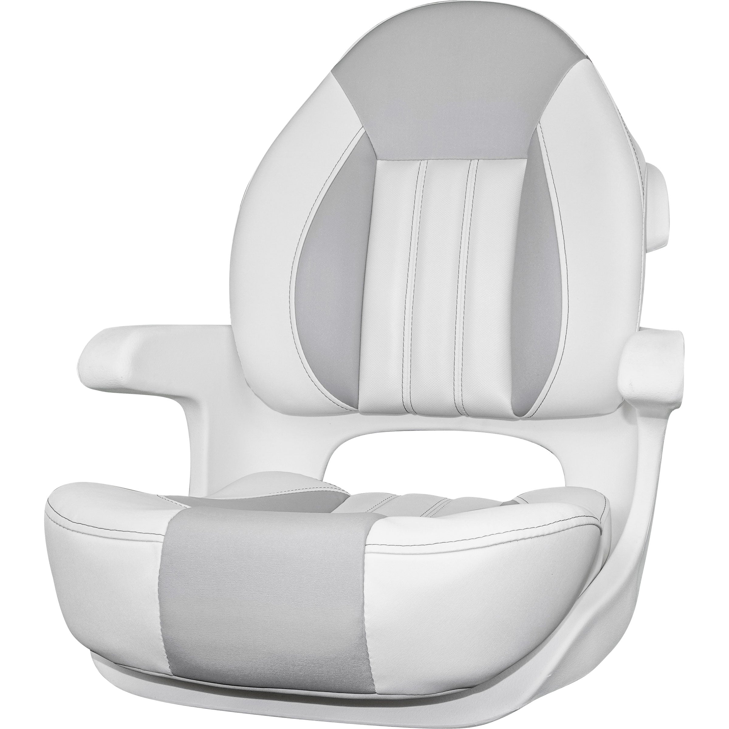 ProBax Captain's Seat, White//Gray/Pearl White