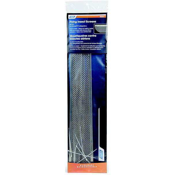 Camco 42149 Flying Insect Screen For Dometic Refrigerator with 20" Louver Openings, 3/pk