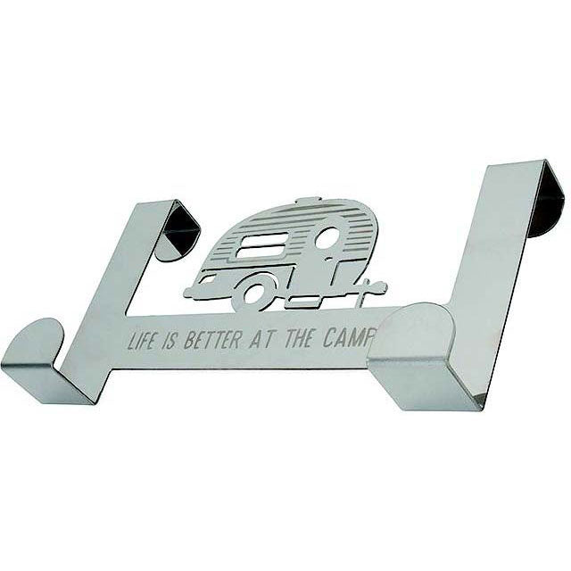 Camco 53381 2-Hook Over The Door Towel Hanger