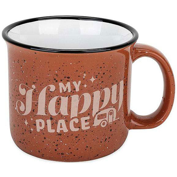 Camco 53472 Ceramic Mug, 14 oz., Green