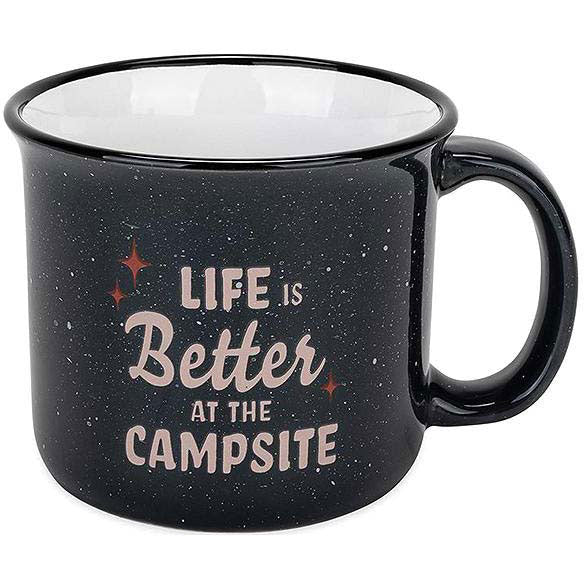 Camco 53473 Ceramic Mug, 14 oz., Green