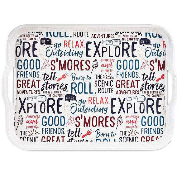 Camco XXX Melamine Tray, Graffiti Design