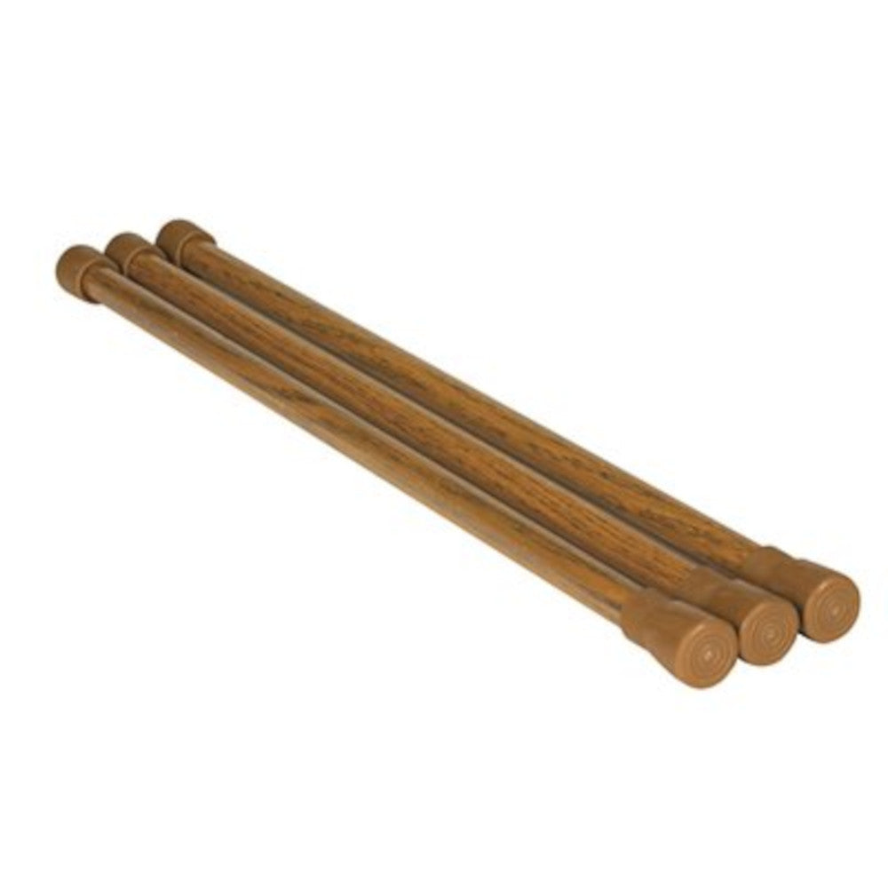 Camco 43823 Refrigerator Bars Oak Look (3/Pack)