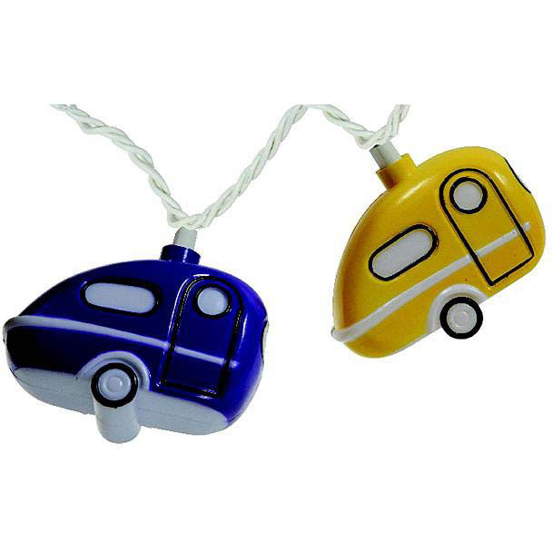 Camco RV 42652 Retro Travel Trailer LED Party Lights (Includes 10 LED Lights & Connector)