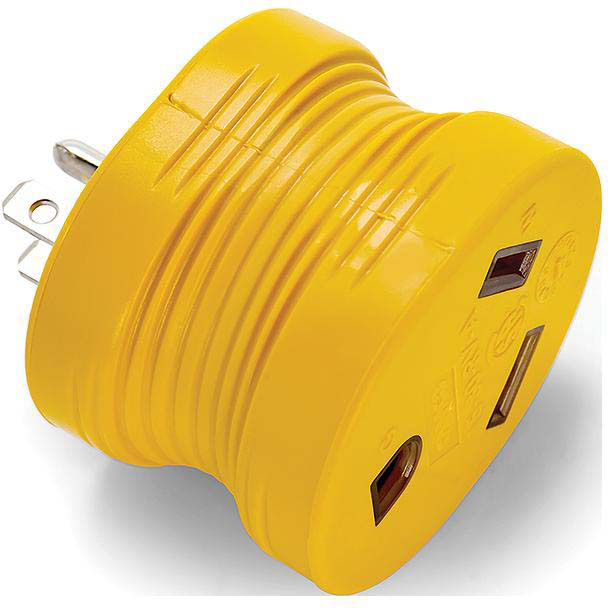 Camco Electrical Adapter, 15A Male, 30A Female, Bulk