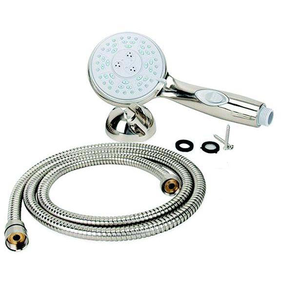 Camco 43747 Premium RV/Marine Shower Head & Hose Kit, Brushed Nickel