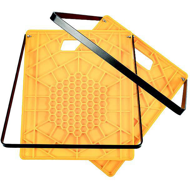 Camco 44543 Large RV Stabilizing Jack Pads with Positioning Handle - 1 Pair