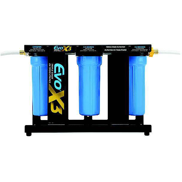 Camco 40649 Evo X3 Triple Stage Premium RV Water Filter Kit