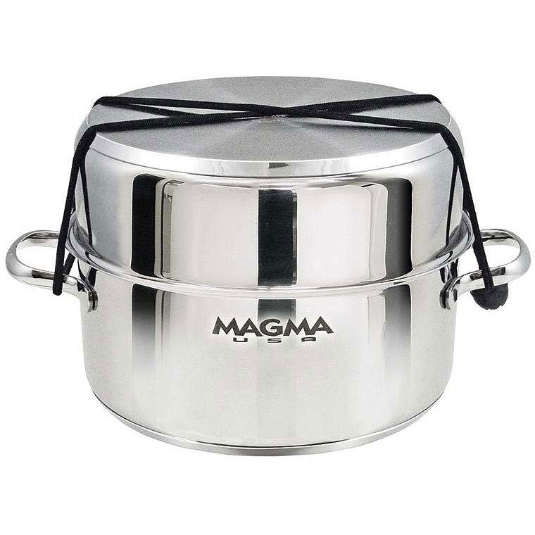 Magma A10-363-2-IND Stainless Steel Induction Compatible Non-Stick 7 Piece "Nesting" Cookware Set