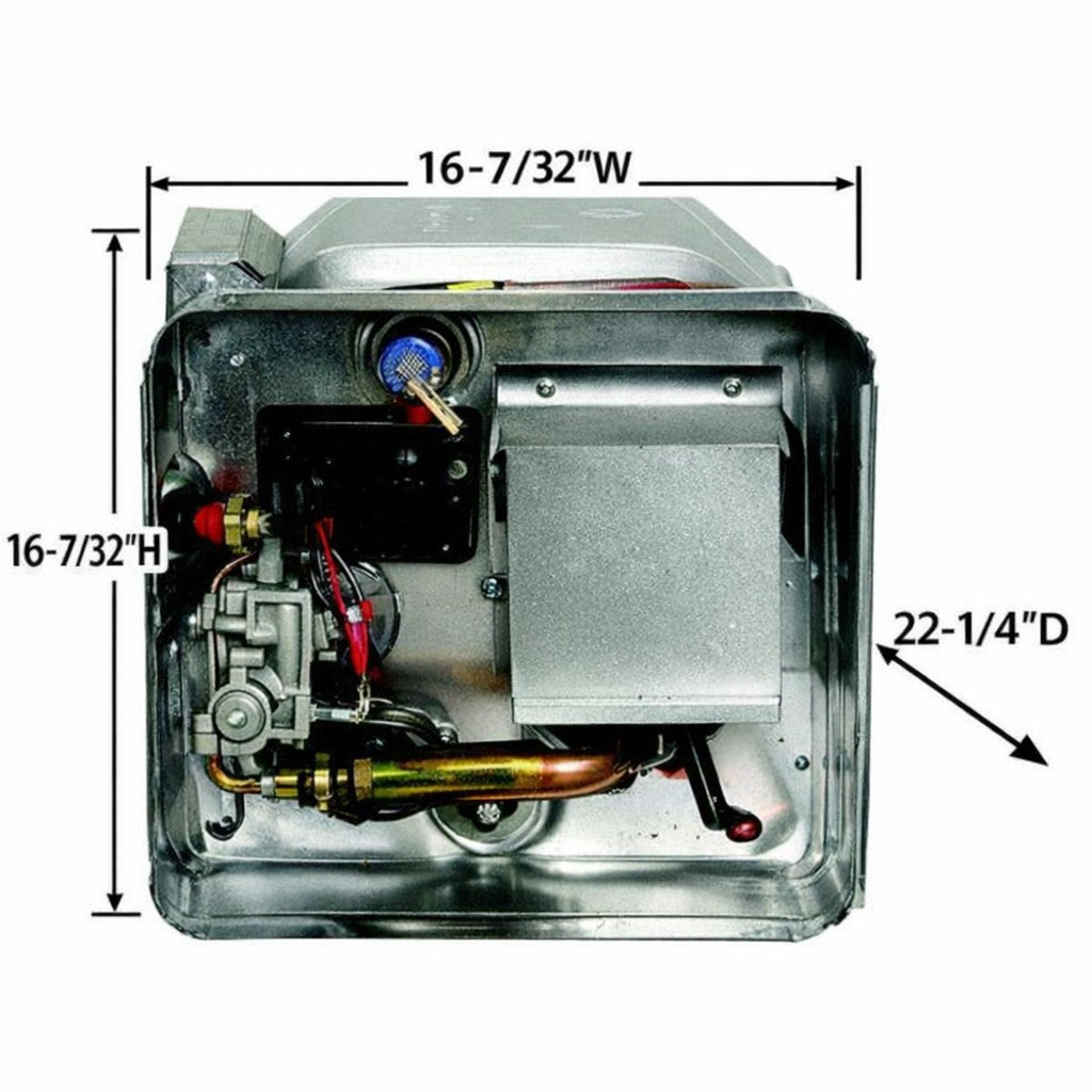 Combo Gas & Electric Water Heater- Direct Spark Ignition, 12 Gal