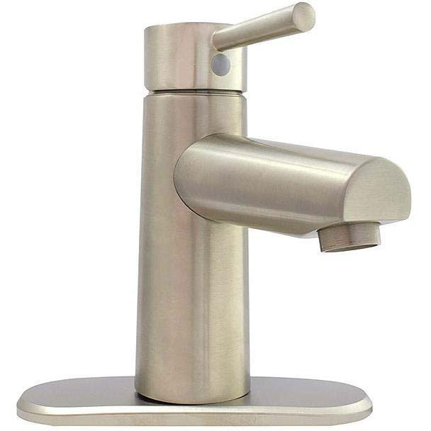 Valterra/Dometic PF232403 4" Premium Single Handle Vessel Lavatory Faucet, Brushed Nickel