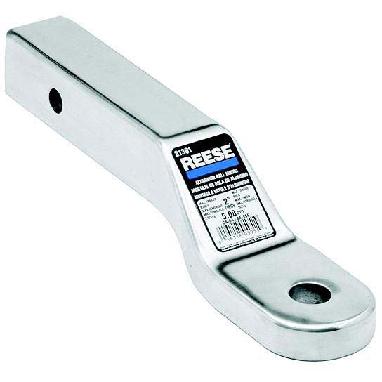 Reese 40382 Polished Aluminum 8,000 lb Capacity 10 5/8" Ball Mount with 3" Rise & 4" Drop