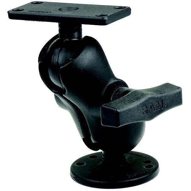 Remote Access Mic 1.5" Mounted Ball, with 2.5" Round Base & 2" x 4" Plate for the Humminbird Helix 7 ONLY