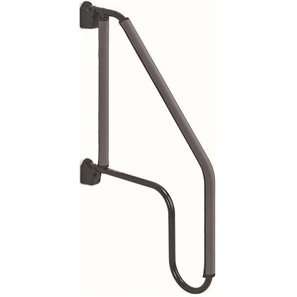 Stromberg Carlson AMZIP2239C Zip Grip Handrail Grip Only, 22" & 39" Long, 2-pack, Charcoal