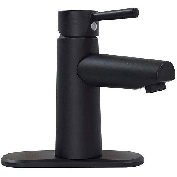 Valterra/Dometic PF232703 4" Premium Single Handle Vessel Lavatory Faucet, Matte Black