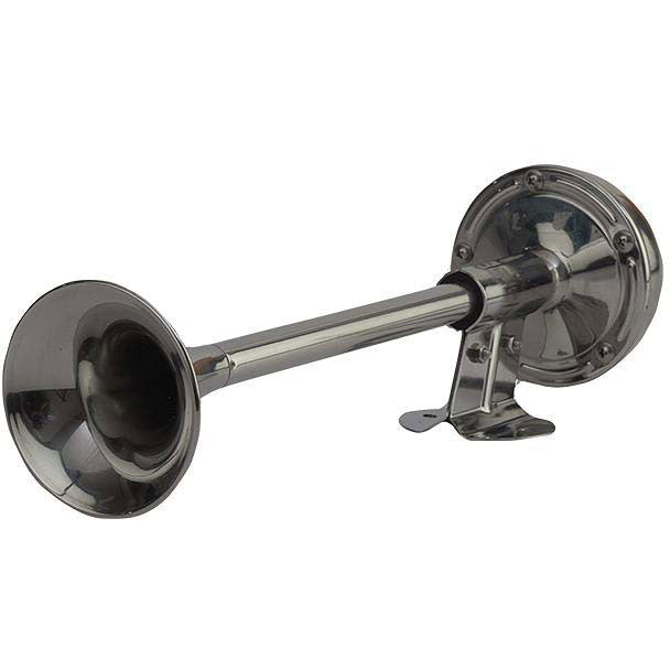 SeaDog 431610 Compact 3.5 Amp 110 DB 12V Single 14" Trumpet Horn | Stamped 304 Stainless