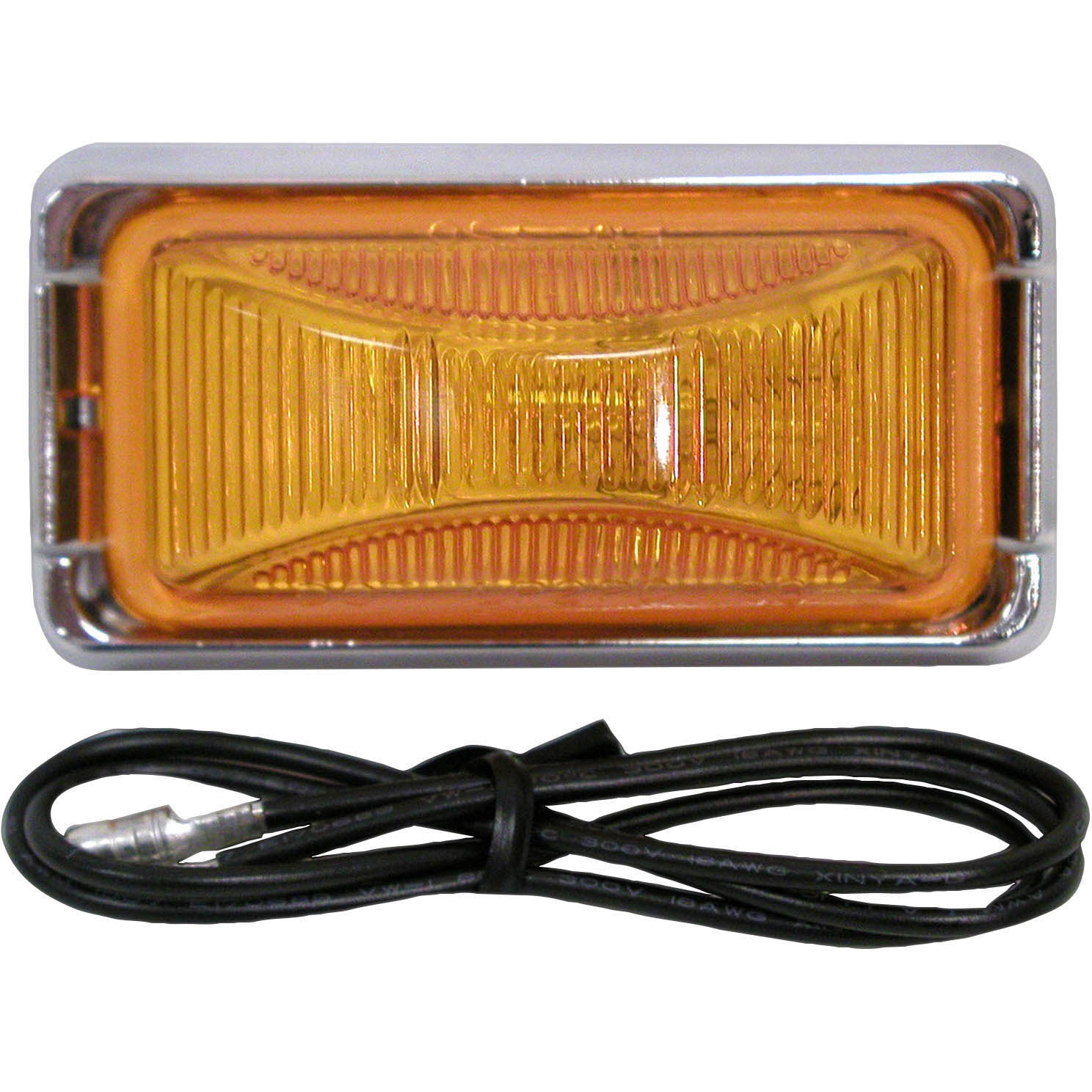 Anderson V203KA LED Sealed Clearance/ Side Marker Light Assembly w/Black Bracket, Amber