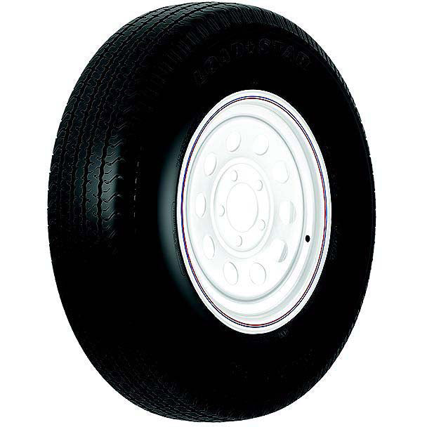 Loadstar ST Radial Tire and Wheel (Rim) Assembly Directional ST185/80R-13 5 Hole C Ply