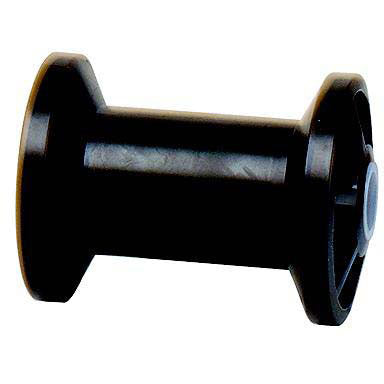 Tie Down Engineering Hull Sav'r Black Spool Rubber Roller. Size 4" with 1/2" hole.