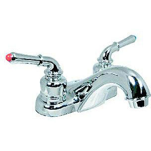 Valterra Catalina Two Teacup Handle 4" RV Lavatory Bathroom Hi-Rise Spout Faucet