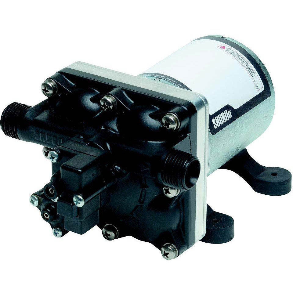 SHURFLO 4028100E54 Revolution Self-Priming 2.3 GPM 50 PSI 12V Fresh Water RV Pump