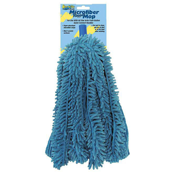 Starbrite 40103 Microfiber Reggae Mop Fits Quick Connect Handle (Sold Separately)