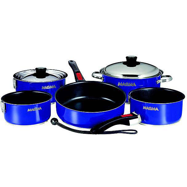 Magma Ceramica Non-Stick 10 Piece Induction Compatible "Nesting" Cookware Set