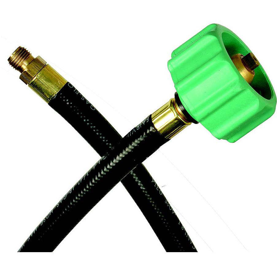 JR Products 0730755 RV Rubber Pigtail Hose with 1/4" Male Inverted Flare End