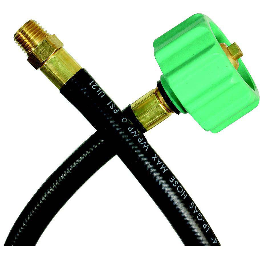 JR Products 0730865 RV Rubber Pigtail Hose with 1/4" Male Pipe Thread End