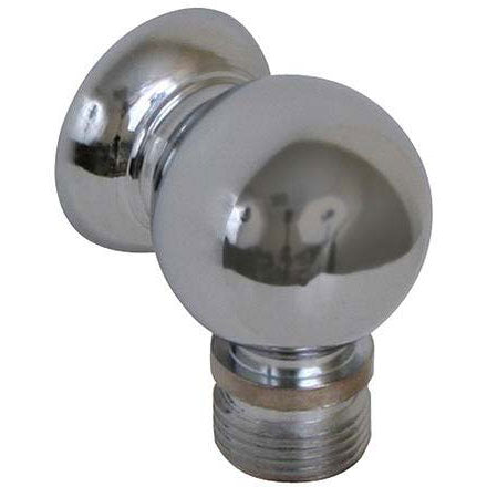 Scandvik 10003 Chrome Plated Brass Compact Bulkhead Connection For Shower Hose, 3/8" BSP-M Hose Connection