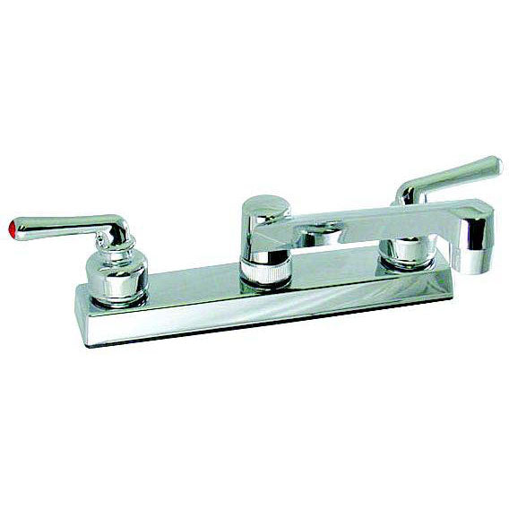 Valterra Phoenix DuraPro Two Handle Chrome Finish 8" RV Kitchen Faucet