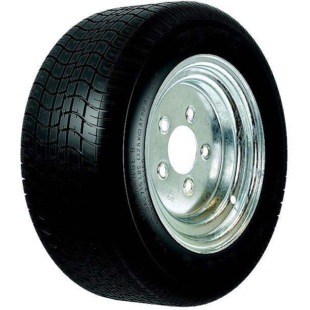 Loadstar Bias Wide Profile Tire and Wheel (Rim) Assembly 205/65-10 5 Hole
