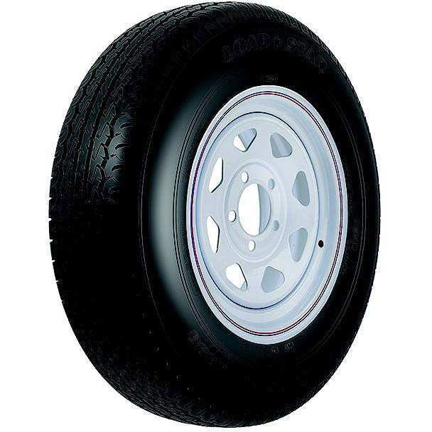 Loadstar Radial Tire and Wheel (Rim) Assembly ST215/75R-14 5 Hole C Ply