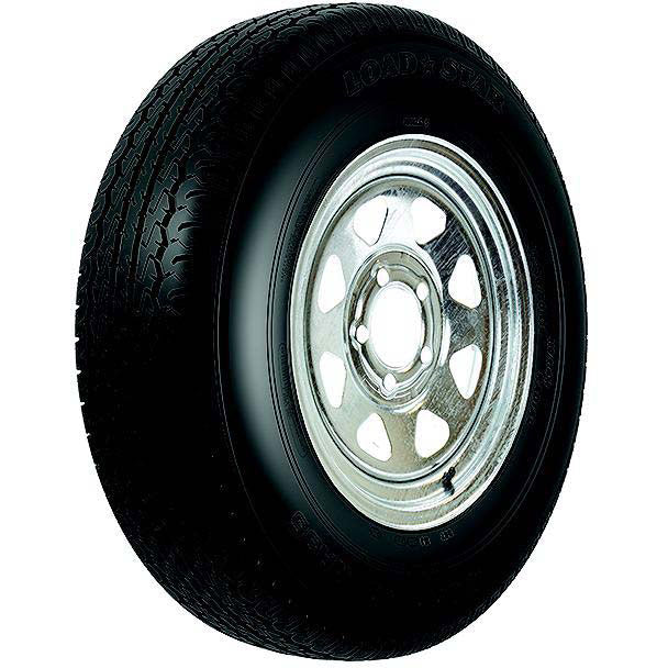 Loadstar Radial Tire and Wheel (Rim) Assembly ST215/75R-14 5 Hole C Ply