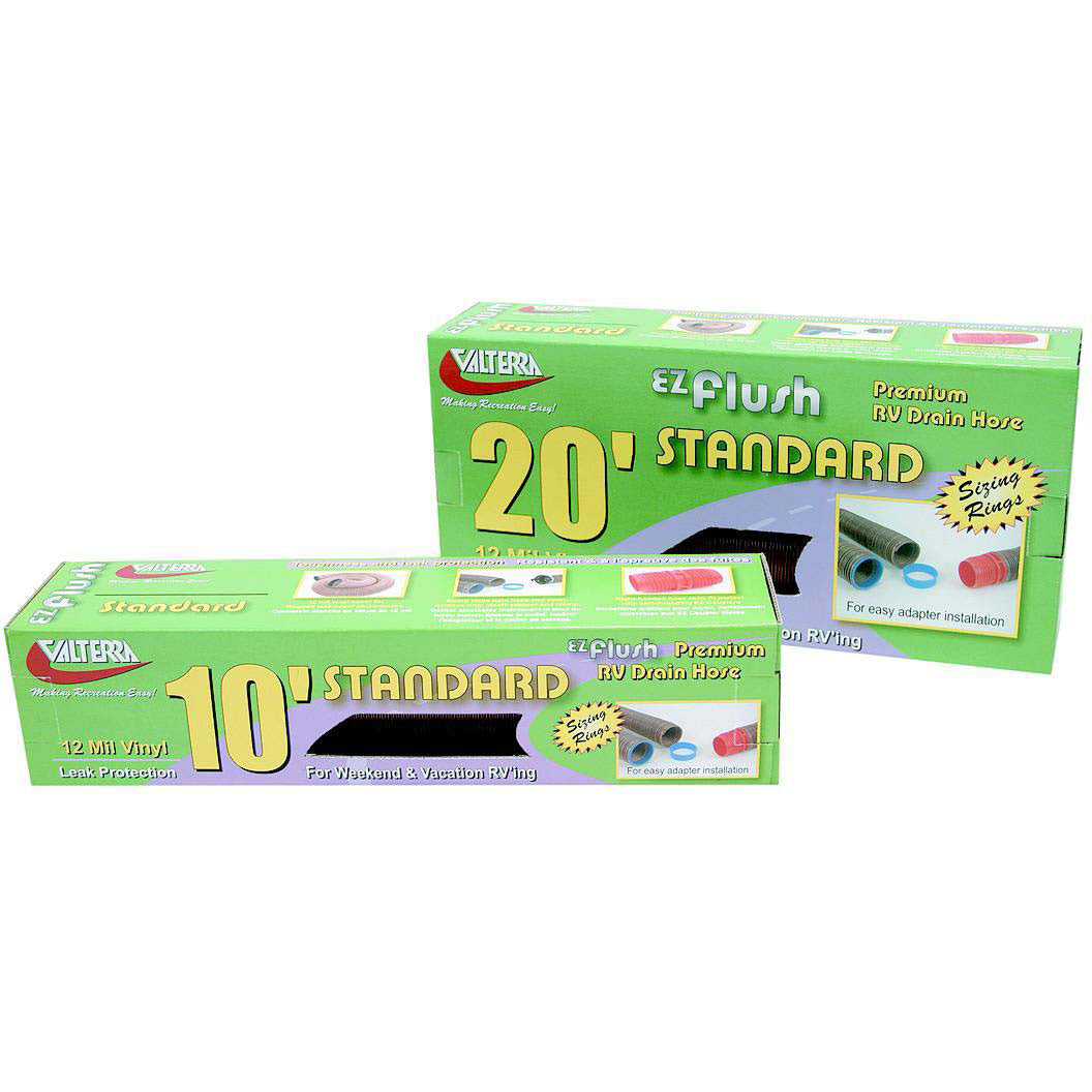 Valterra D04-0016 Bronze E-Z Flush Standard 3" x 20' RV Drain Hose