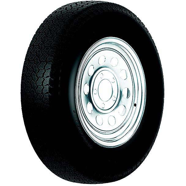 Loadstar Bias Tire and Wheel (Rim) Assembly ST205/75D-14 5 Hole C Ply