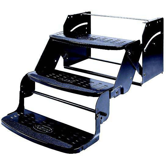 Stromberg Carlson SMFP3100 24" Wide Flexco Manual RV Steps, Triple