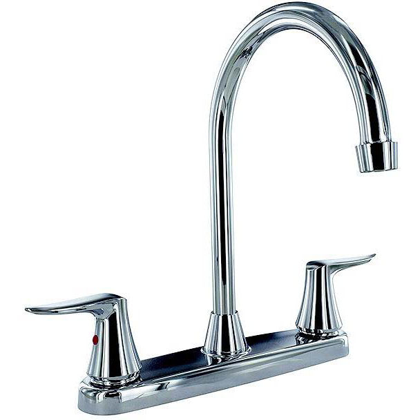 Valterra PF221305 Catalina™ Two Handle Hi-Arc Kitchen Faucet, Chrome