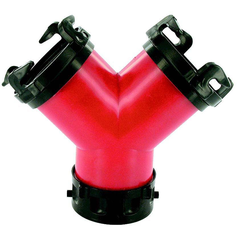 Valterra F02-2030 Red & Black 3" RV Rotating WYE Outlet Hose Joiner